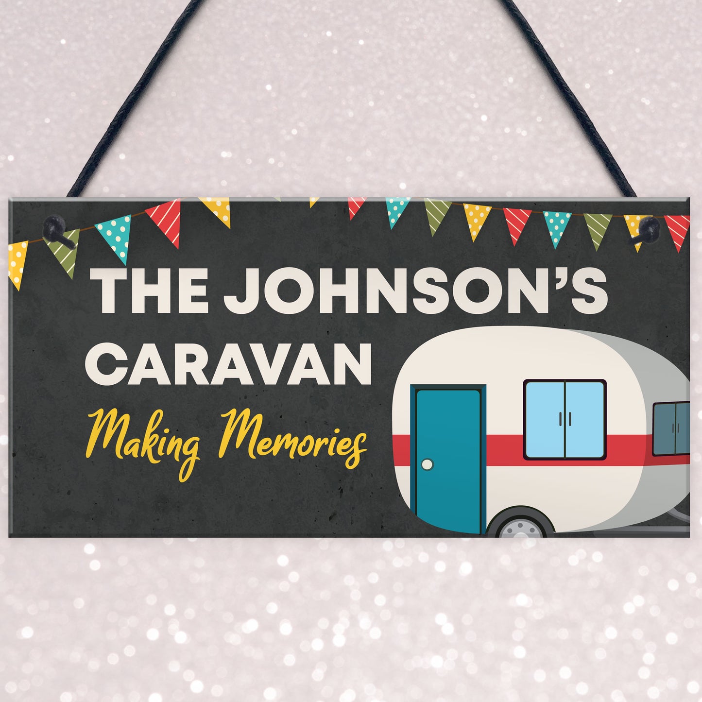 PERSONALISED Hanging Caravan Sign Caravan Accessories Gift