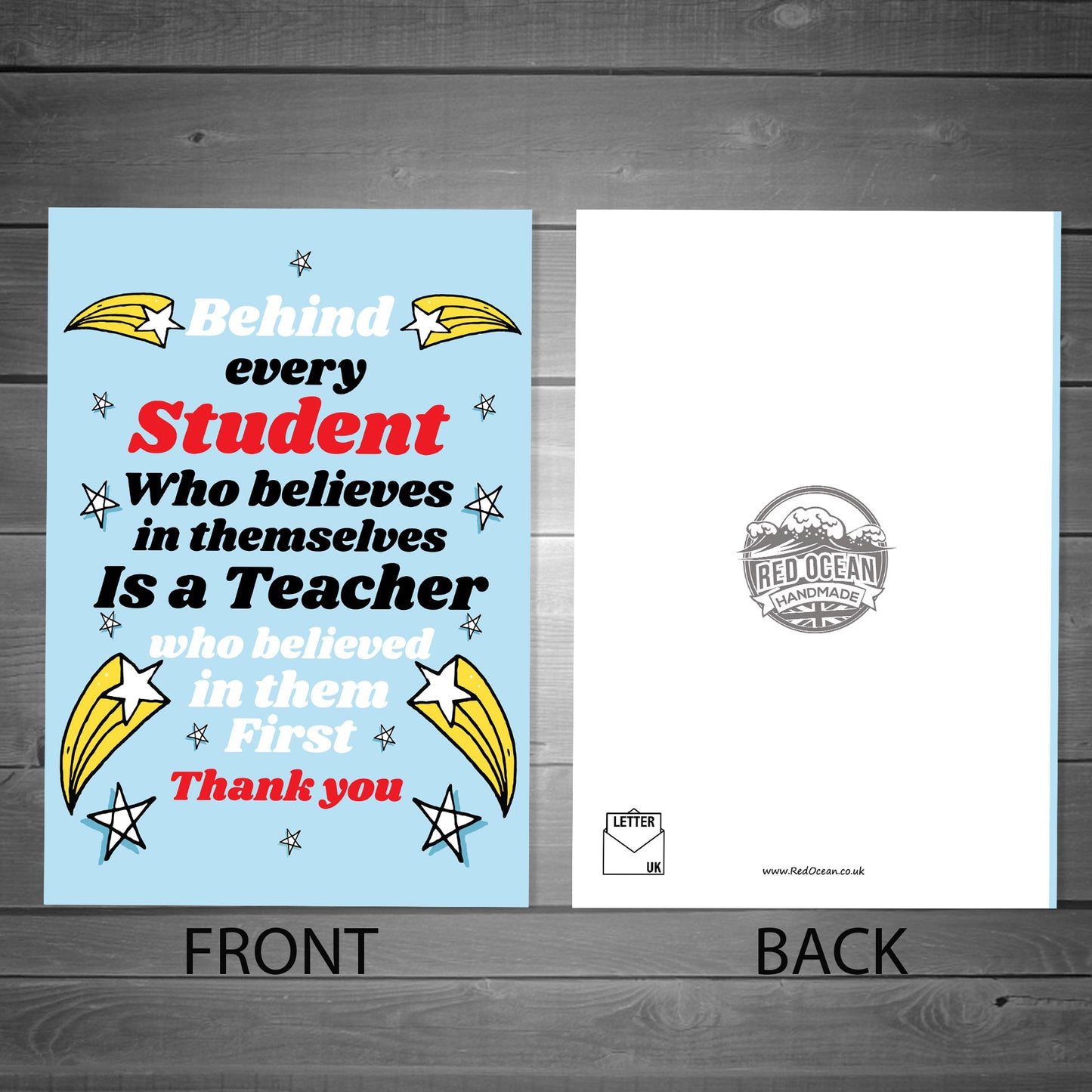 Thank You Teacher Card Teaching Assistant Card Nursery Teacher