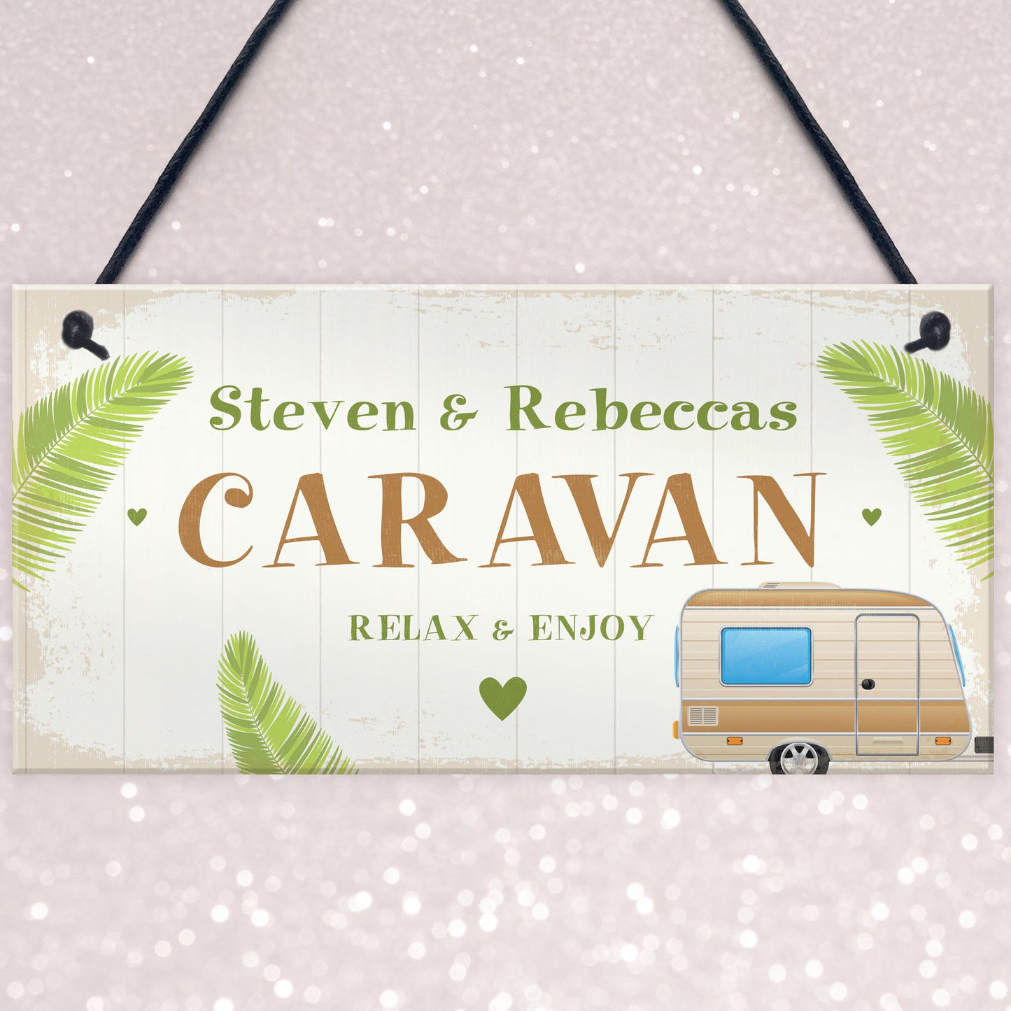 Caravan Sign Novelty Personalised Caravan Accessories Retirement