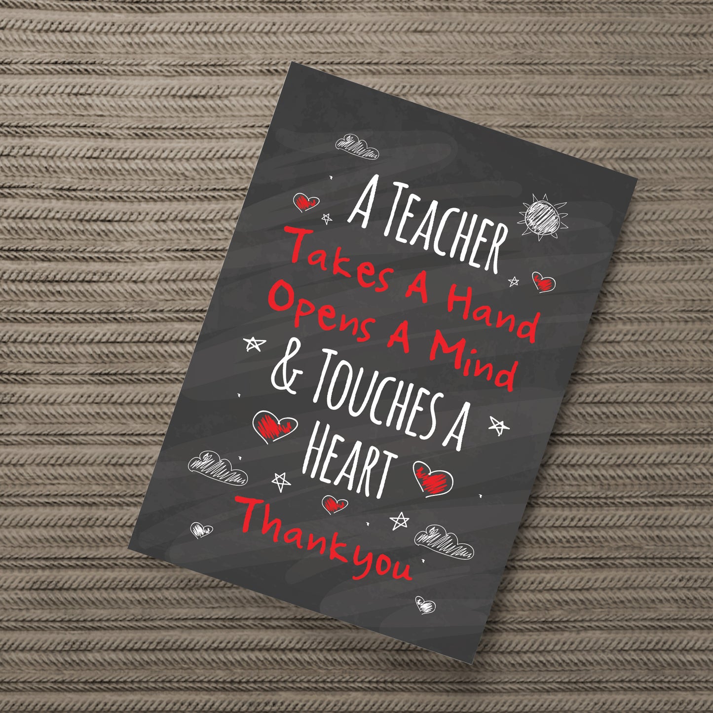 Touch A Heart Teacher Gift Teacher Print Thank You Assistant