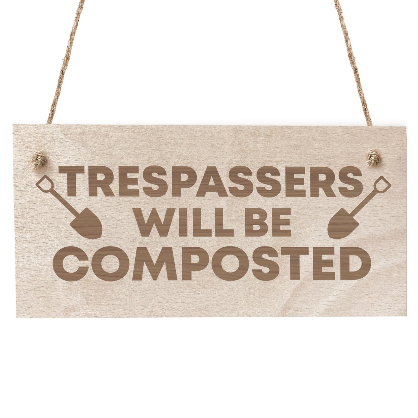 Garden Shed Funny Novelty Hanging Sign Gift For Gardener