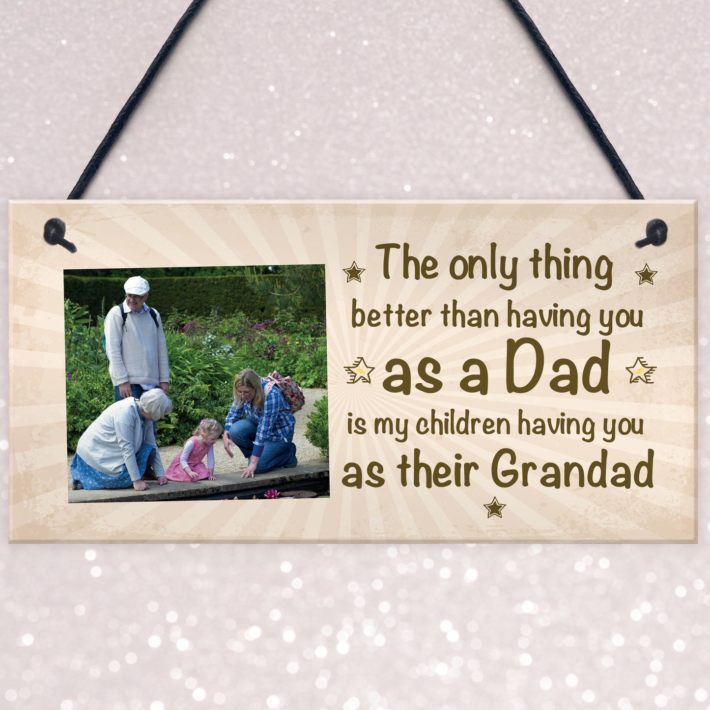 Gift For Grandad Dad Fathers Day Gift Personalised Plaque