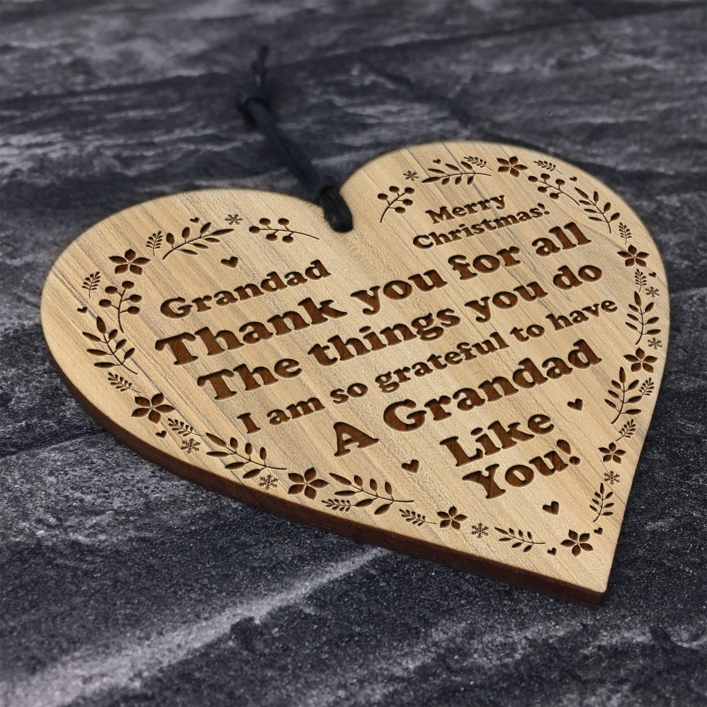 Christmas Gifts For Grandparents Engraved Heart Grandad Gifts