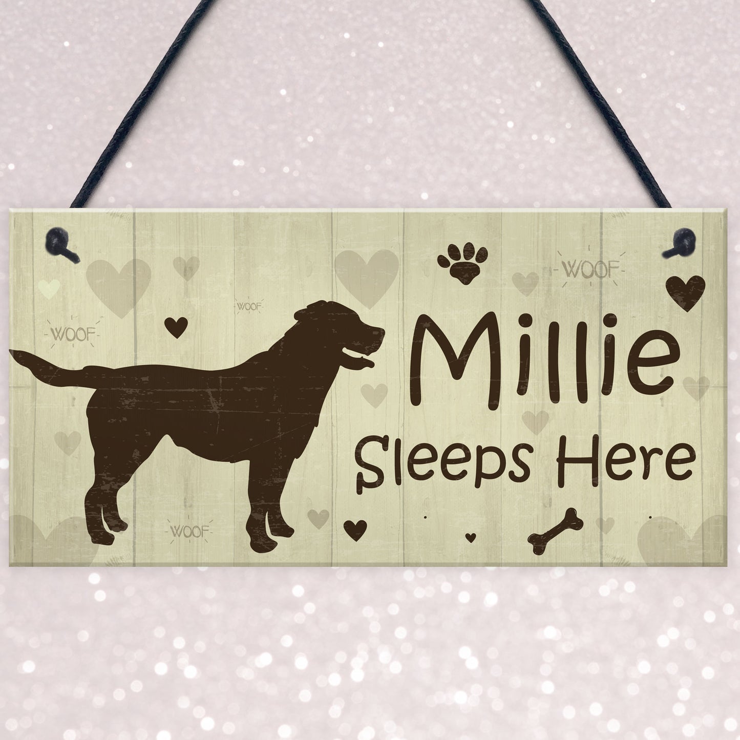 Funny Dog Signs For Home Personalised Wall Plaque Sign Xmas Gift