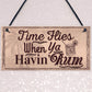 Havin Rum Hanging Sign Funny Alcohol Bar Pub Man Cave Garden