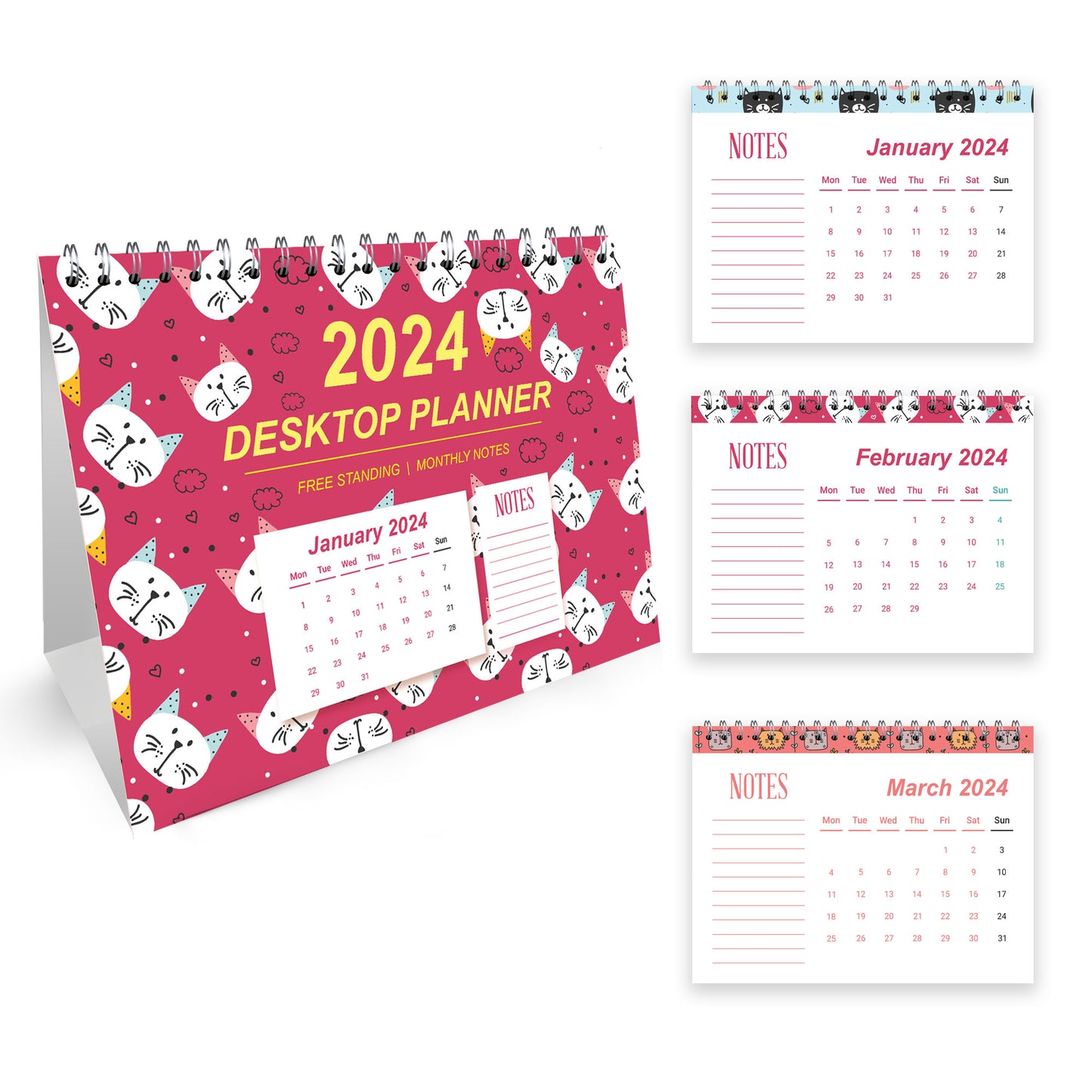 2024 Calendar For Women Girl A5 Month To View Spiral Bound