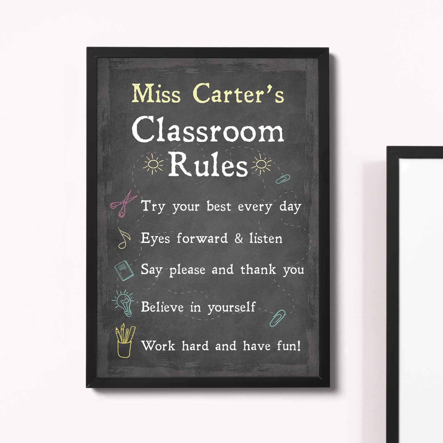 Classroom Sign For Teacher Gift Personalised Nursery Pre School