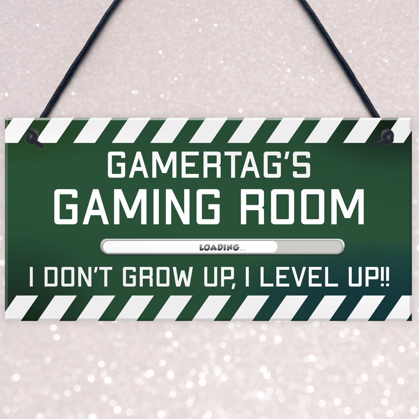 PERSONALISED Gamertag Sign Gaming Room Boys Bedroom Sign