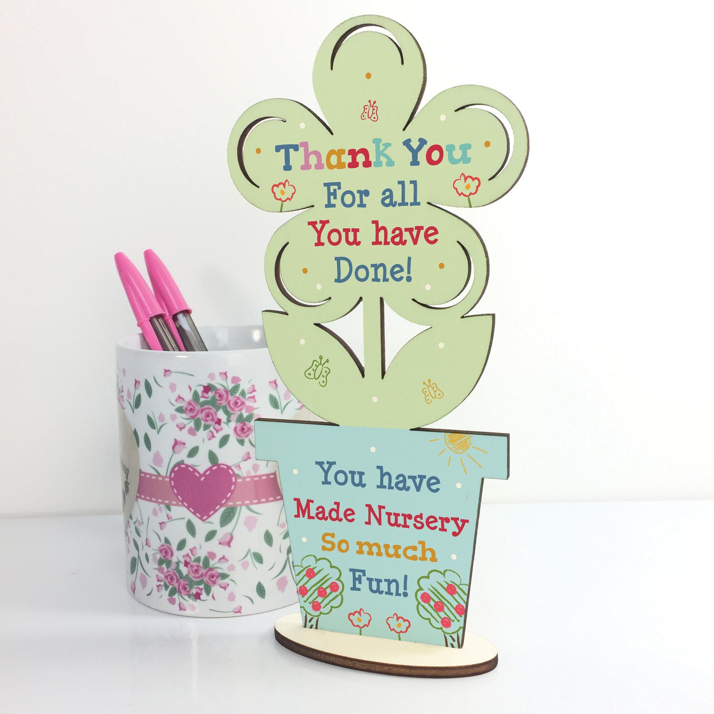 Thankyou Gift For Nursery Teacher And Assistant Wood Flower