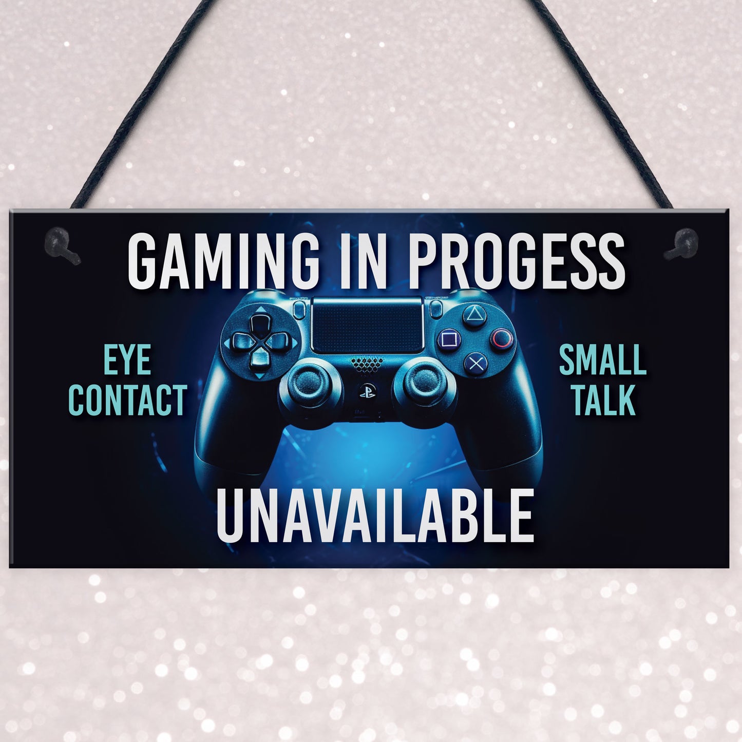 Funny Gaming In Progress Boys Bedroom Sign Gamer Gift For Son