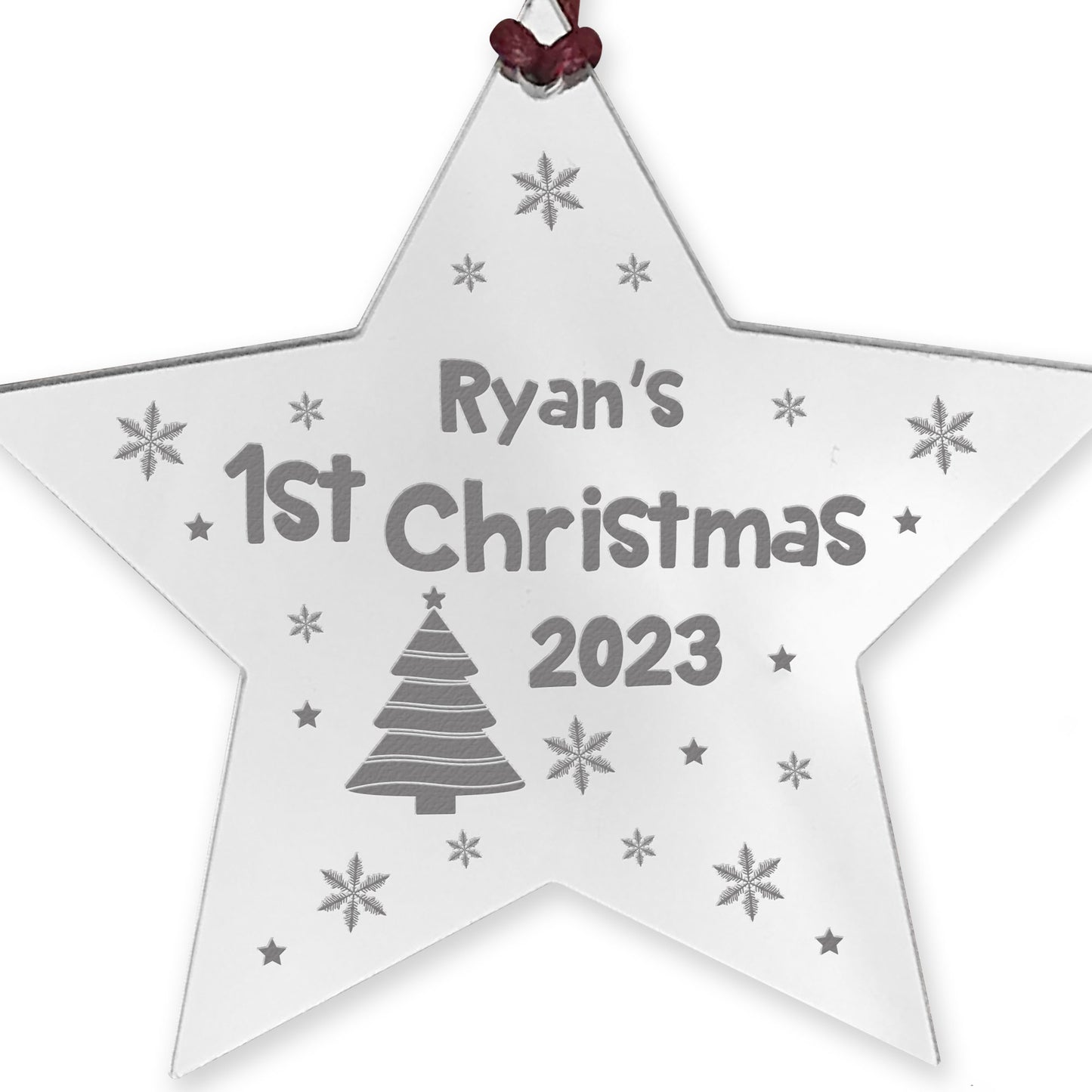 1st Christmas Decoration For Baby Boy Baby Girl Personalised