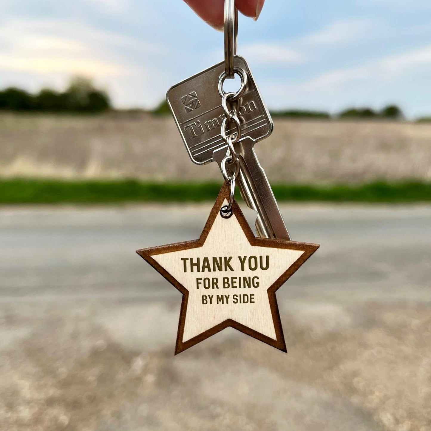 Gift For Teacher Teaching Assistant Wood Keyring Thank You Gift