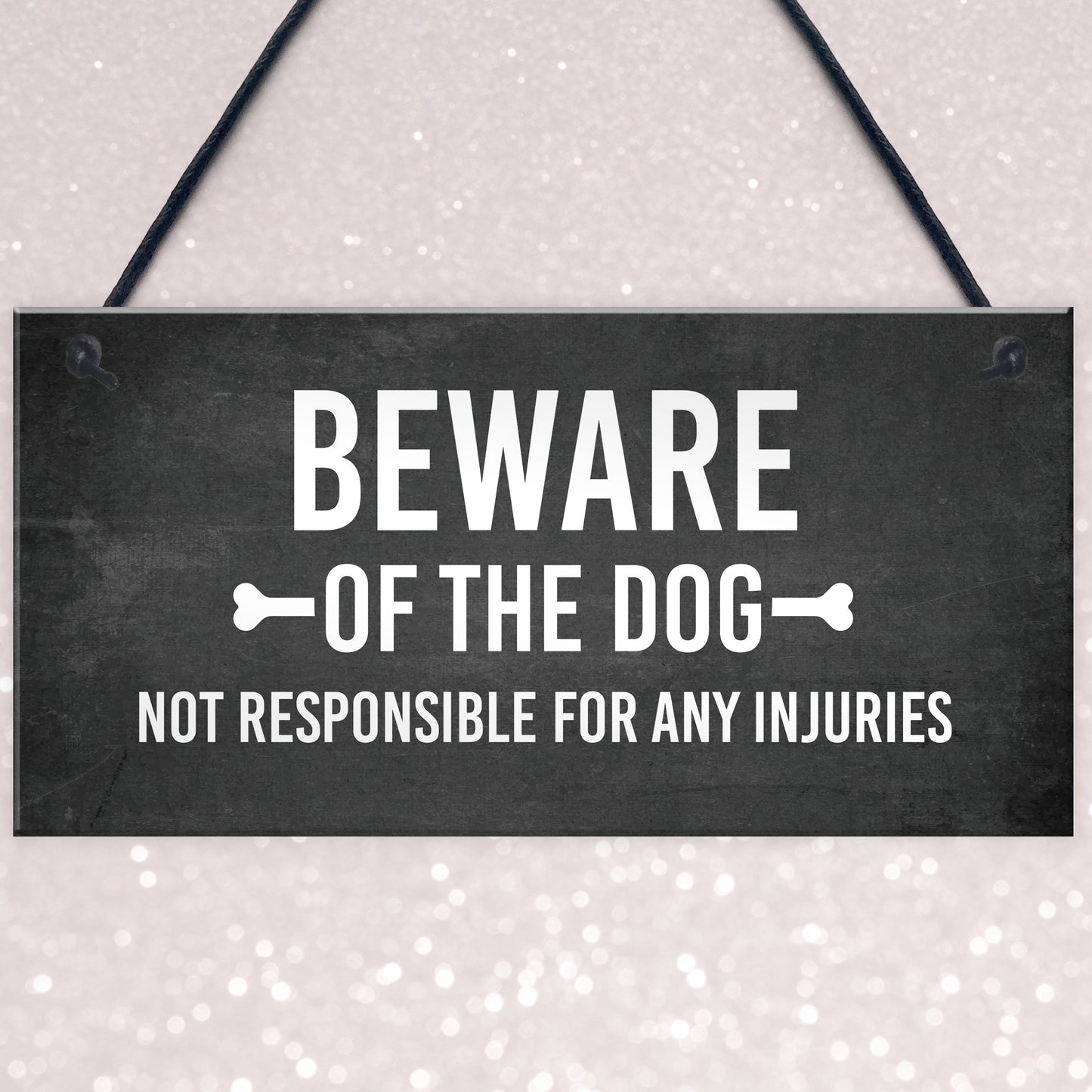 Funny Beware Of The Dog Sign Hanging Plaque Garden Shed Fence