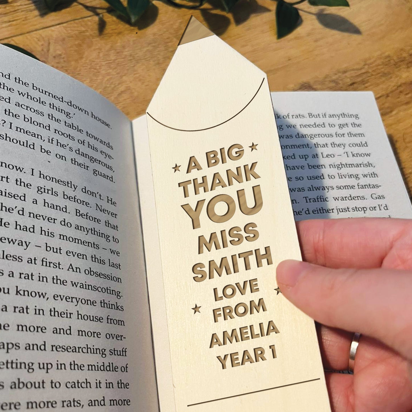 Teacher Gifts For Men And Women Personalised Bookmark Thank You