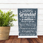 Christmas Birthday Gift For Grandad Grandparents Standing Plaque