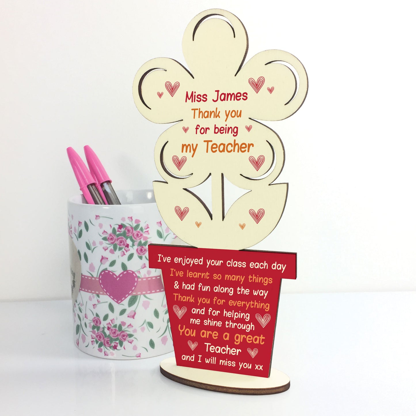 THANK YOU GIFT FOR TEACHER Personalised School Nursery Teacher