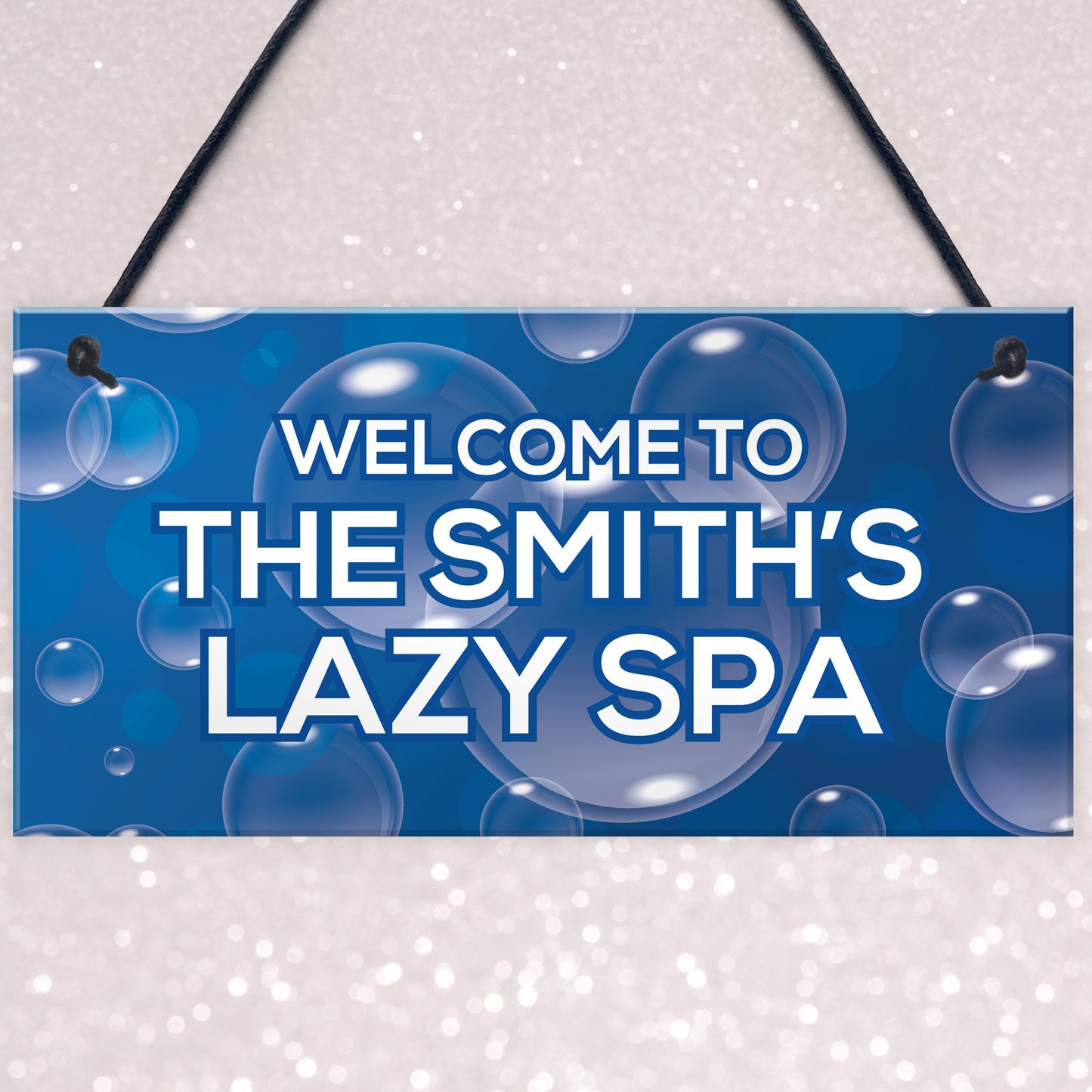 Lazy Spa Personalised Decor Sign For Garden Novelty Hot Tub