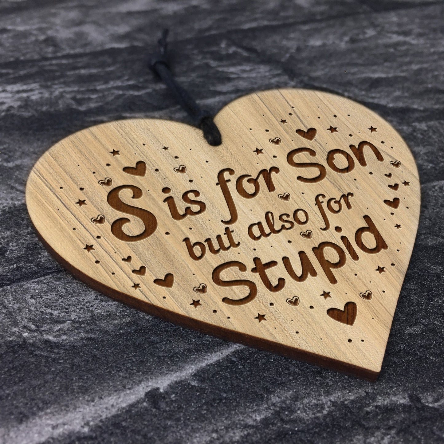 Funny Gift For Son Engraved Heart Son Birthday Gift 16th 18th