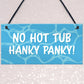 Funny Hot Tub Sign Garden Summerhouse Decor Rude Home Gift