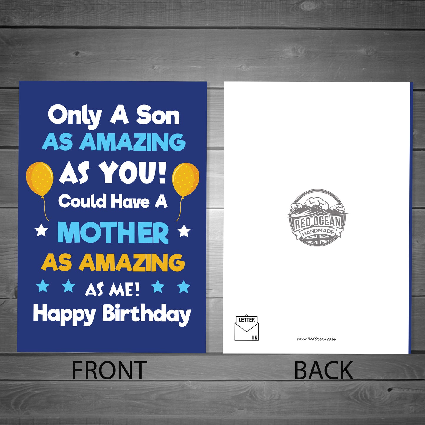 Birthday Card Funny Card For Son From Mother