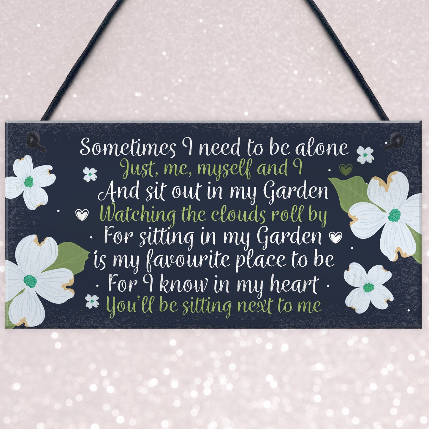 Garden Memorial Hanging Plaque SummerHouse Garden Shed Sign