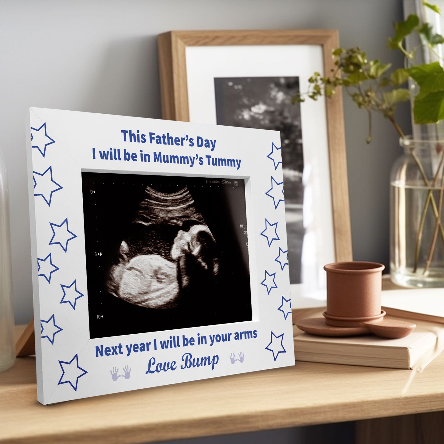 Fathers Day Gift For Dad To Be Wooden Photo Frame Baby Boy Gifts