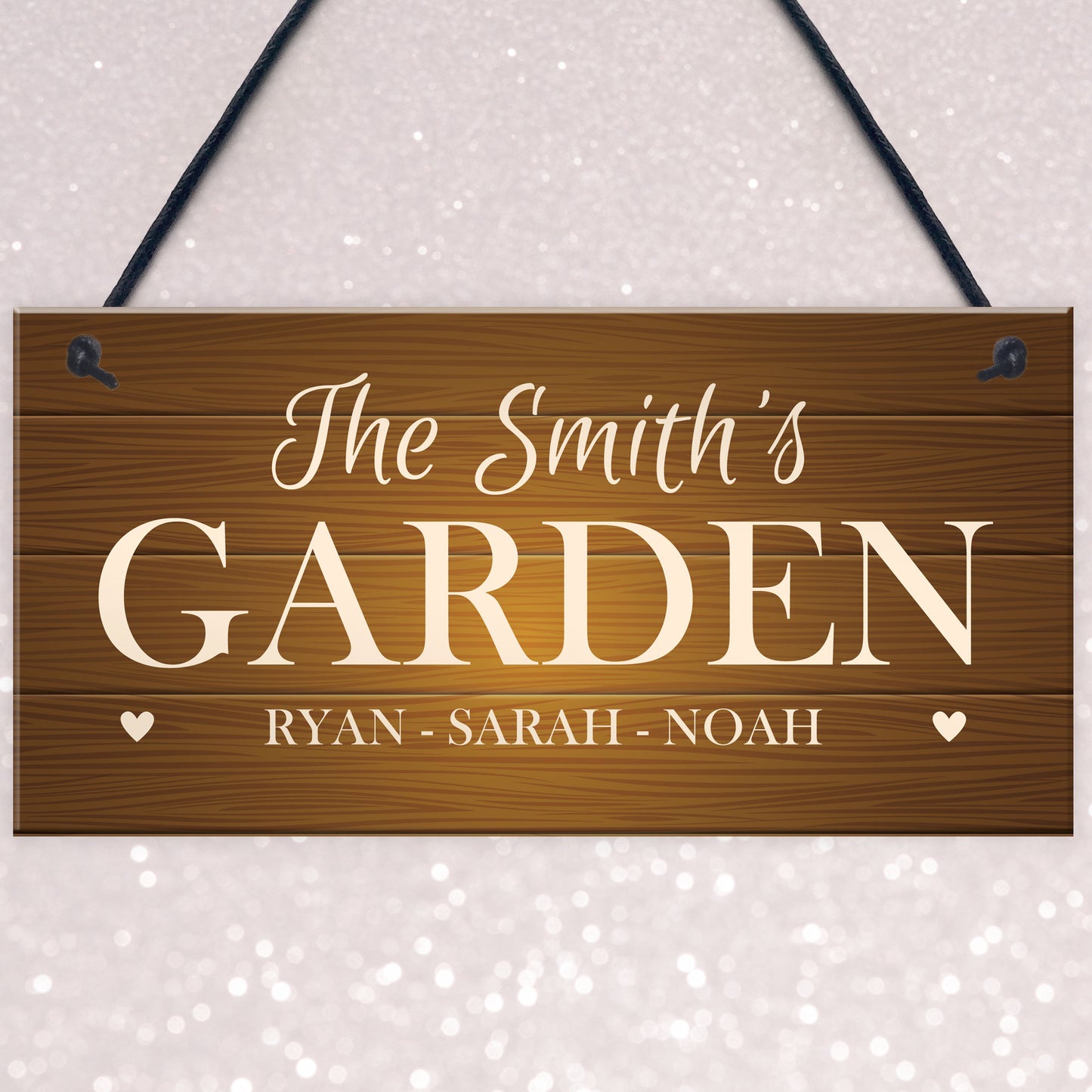 Garden Signs And Plaques Hanging Door Wall Sign Personalised