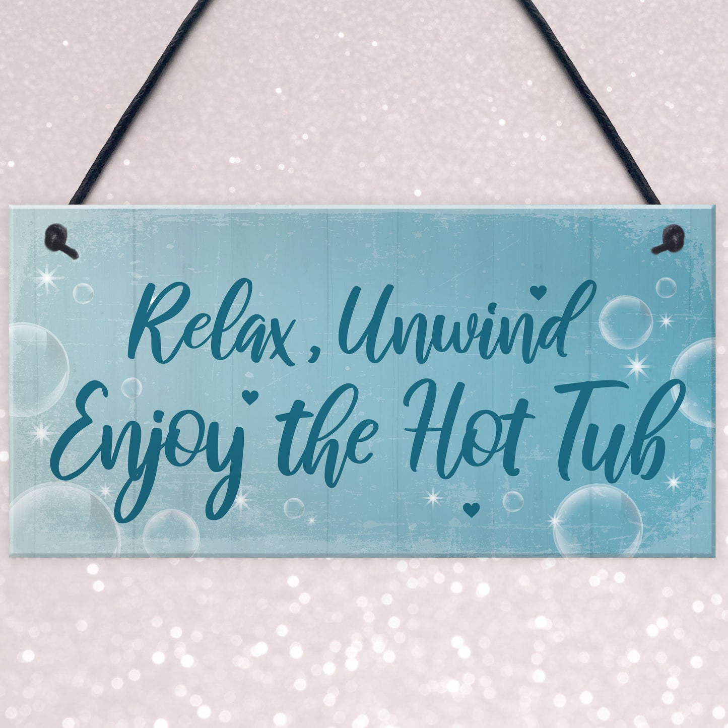 HOT TUB SIGN Hanging Plaque Hot Tub Rules Sign Garden Plaque
