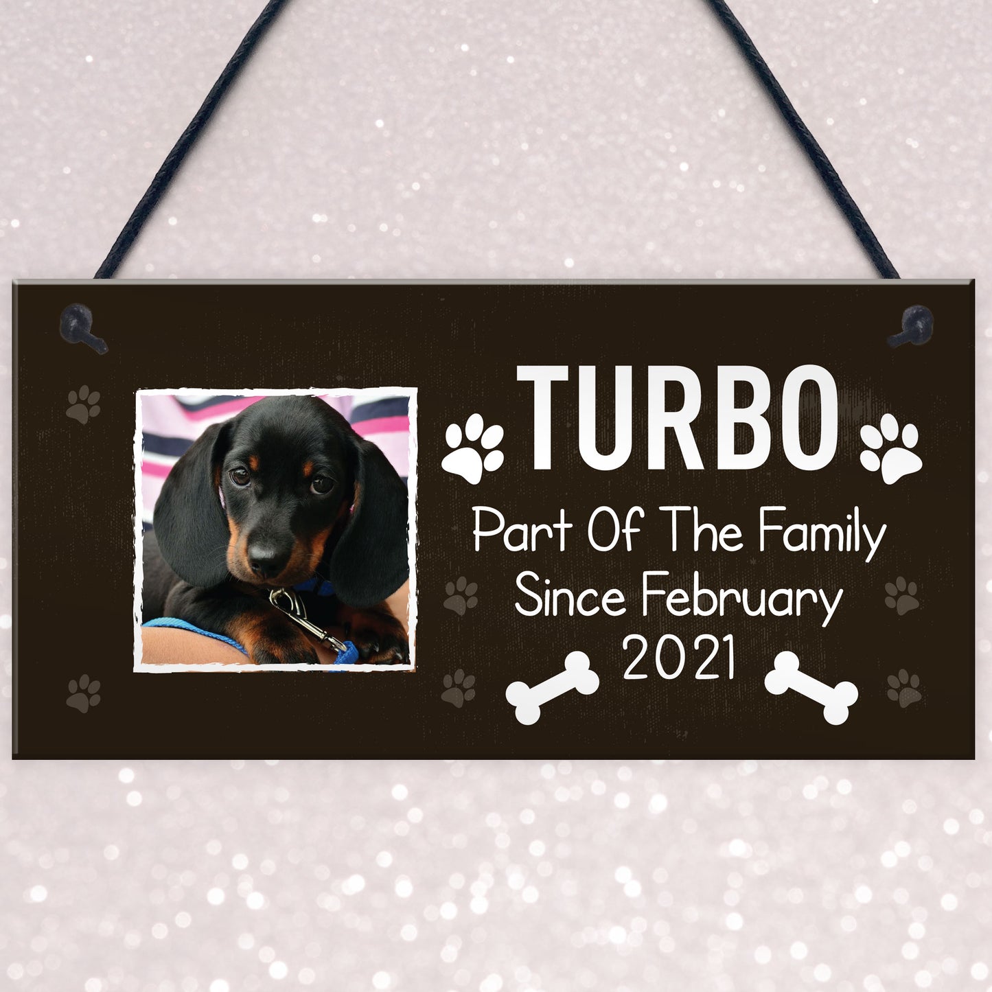 Personalised Dog Sign For Home Pet Gift Dog Lover Gift Dog Den