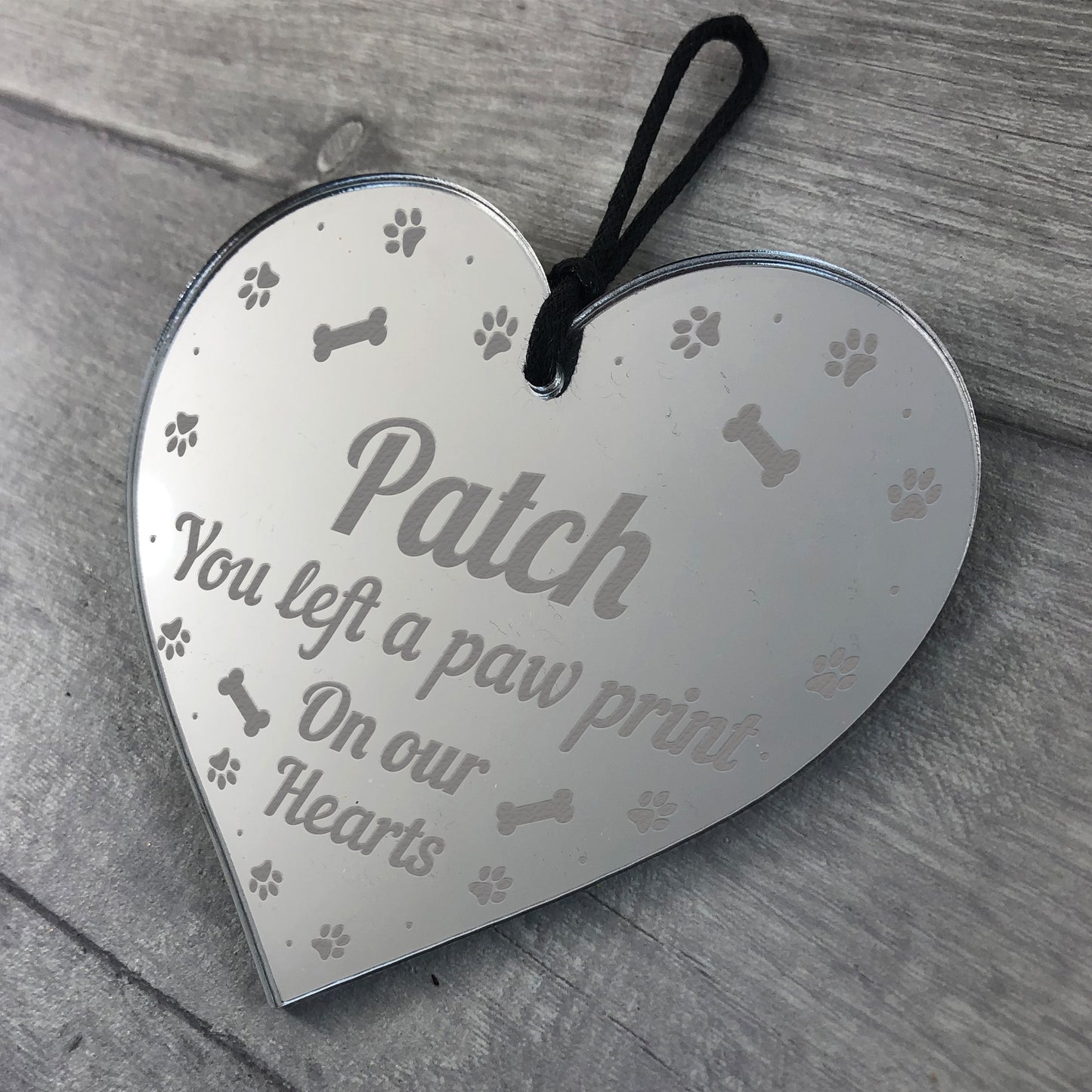 Handmade Heart Sign Pet Memorial Gift For Cat Dog Memorial Sign