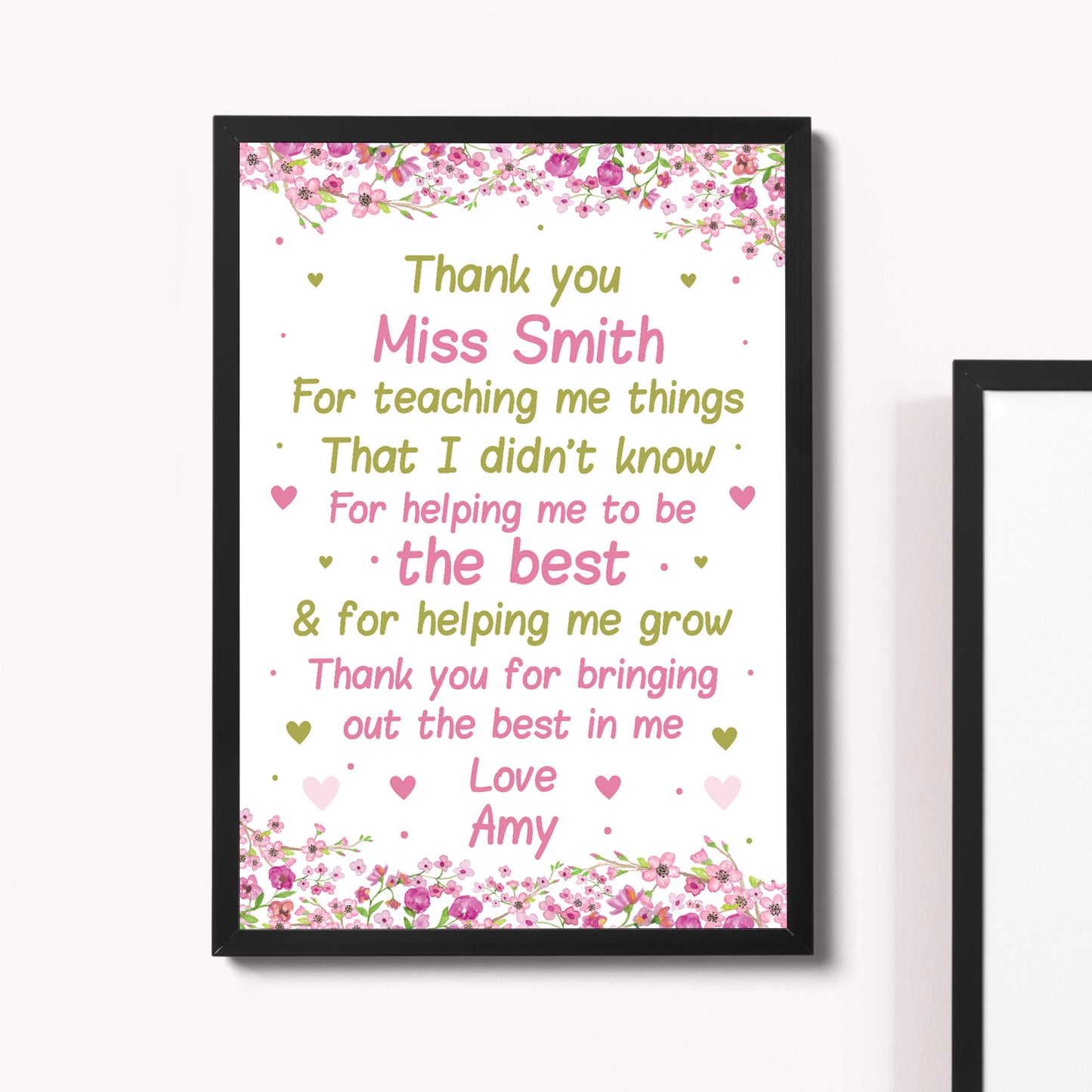 Teacher Thank You Gifts Personalised School Nursery Pre School