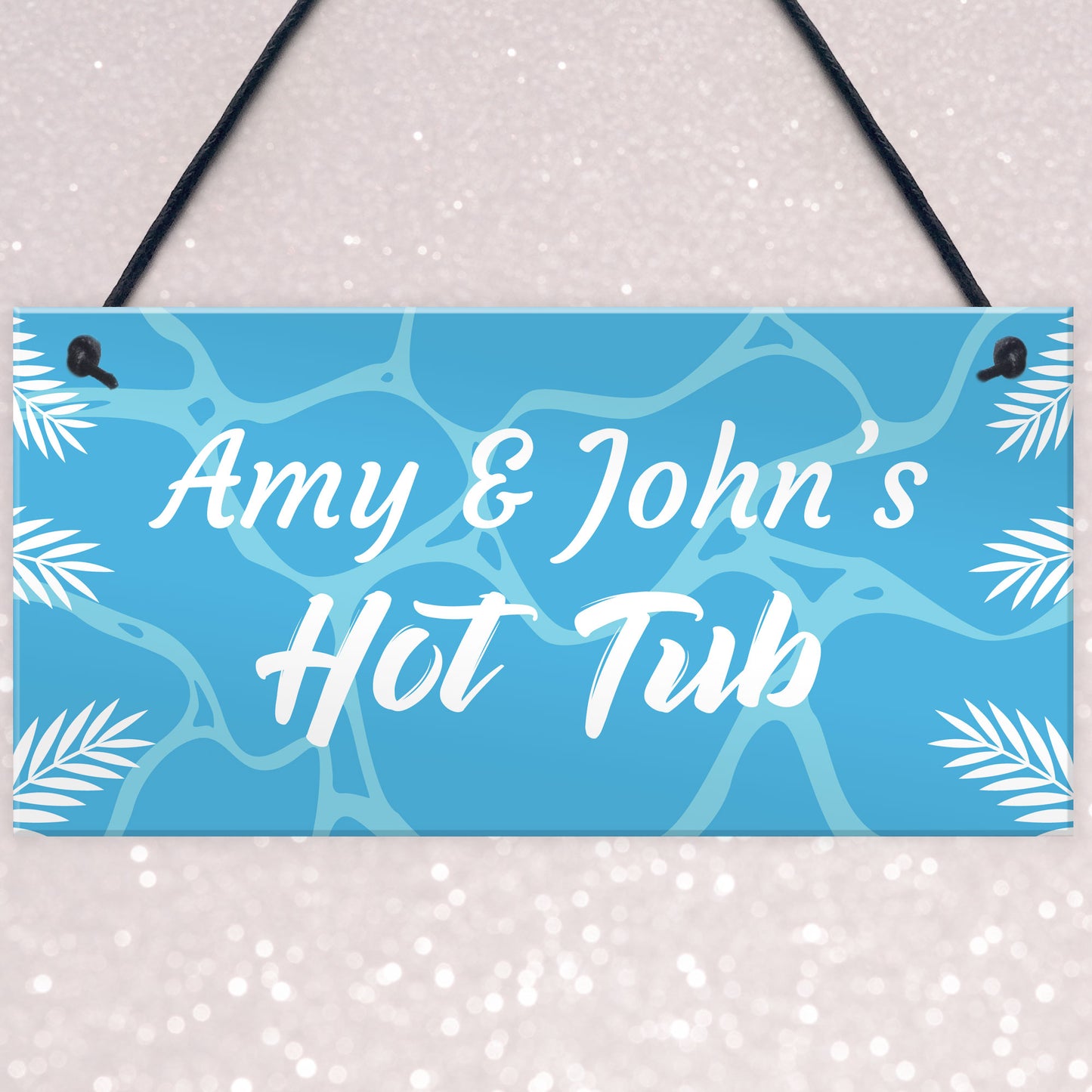 Personalised Hot Tub Plaques Novelty Hot Tub Accessories Garden