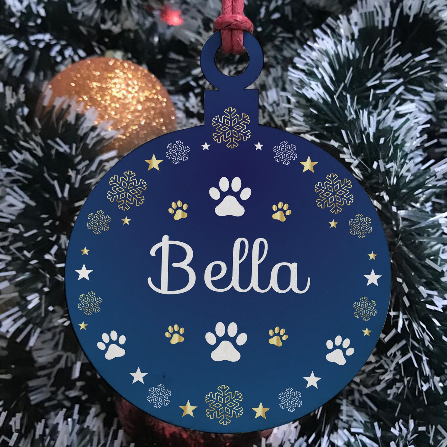 1st Christmas Bauble Personalised Dog Cat Christmas Decoration