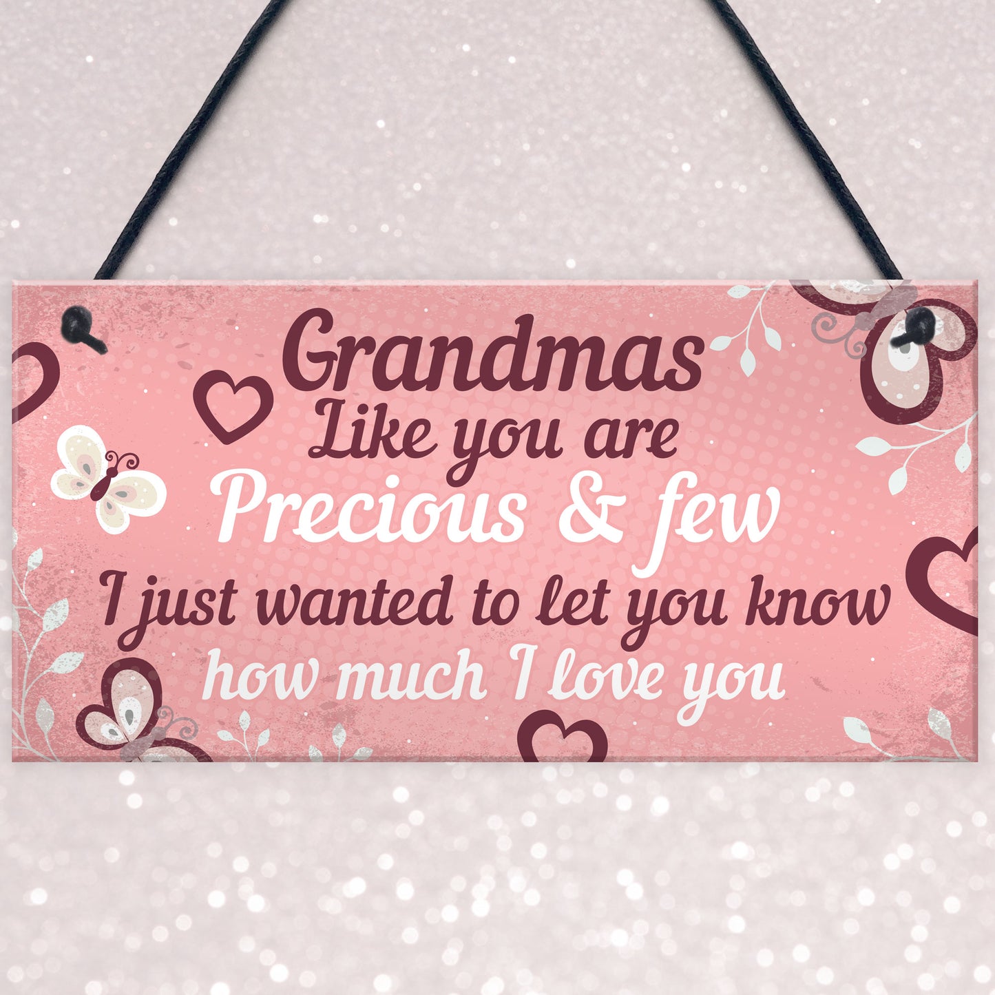 Grandma Keepsake Gift For Birthday Christmas Xmas Hanging Plaque