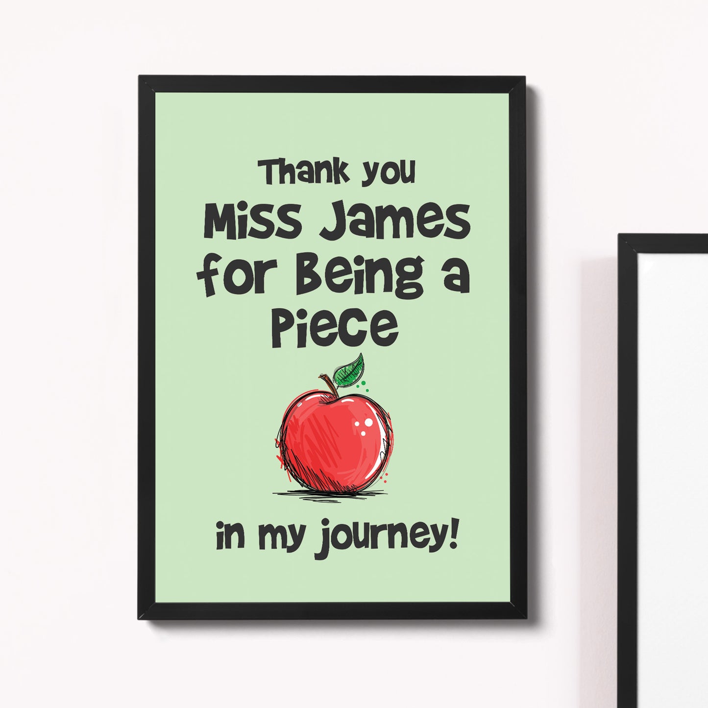 Framed Teacher Print Thank You Gift For Teacher Assistant