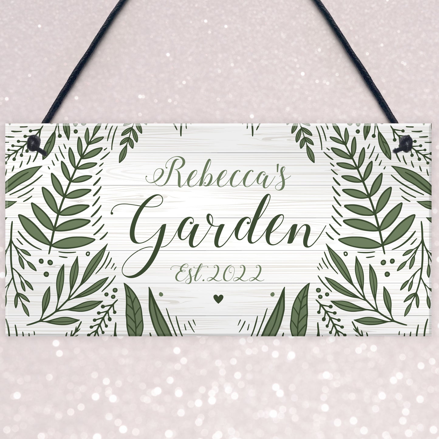 Garden Sign Flowers Personalised Shed Summerhouse Decking Sign