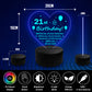 21st Birthday Gifts for Her Women 21st Birthday Decor LED Light