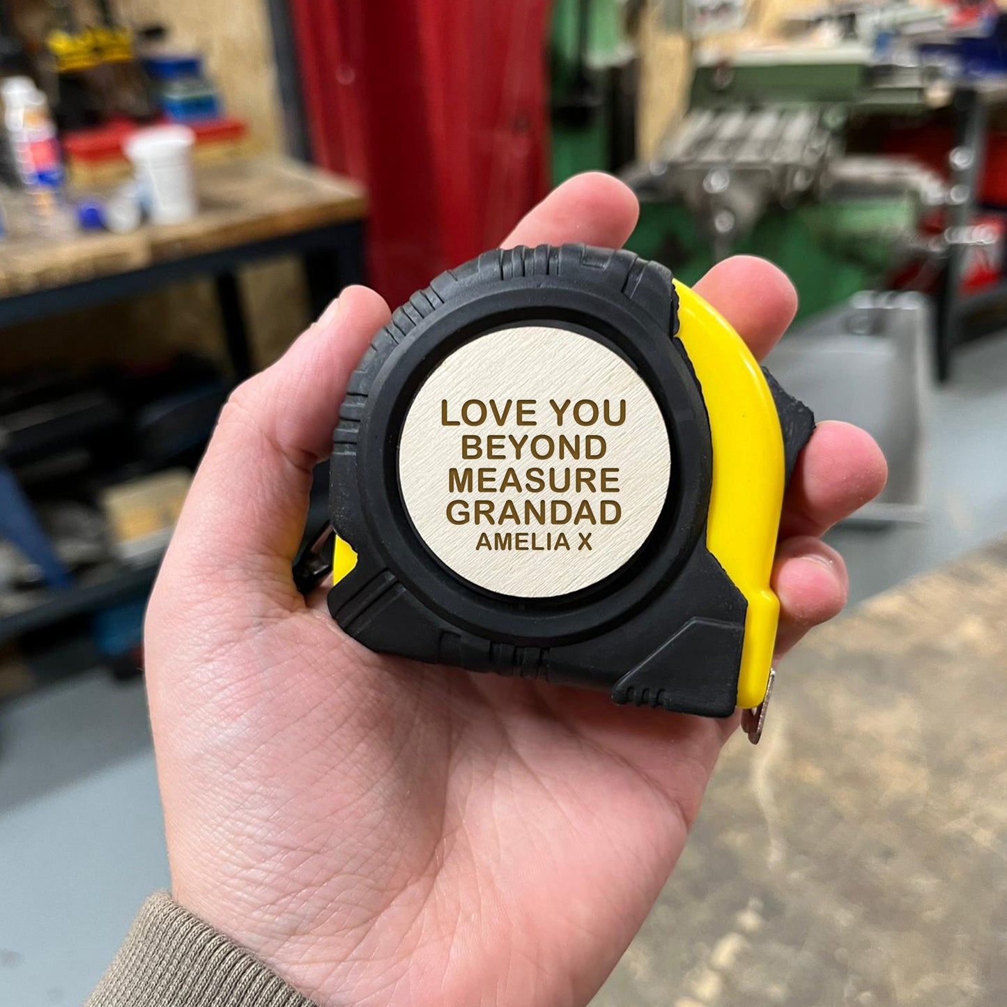 Personalised Engraved Tape Measure Fathers Day Gift For Grandad