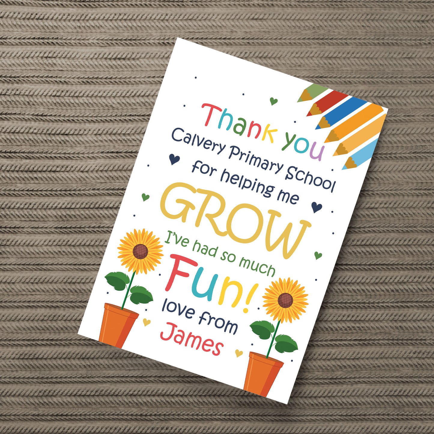 THANK YOU Gift For Nursery School Teacher Assistant Print