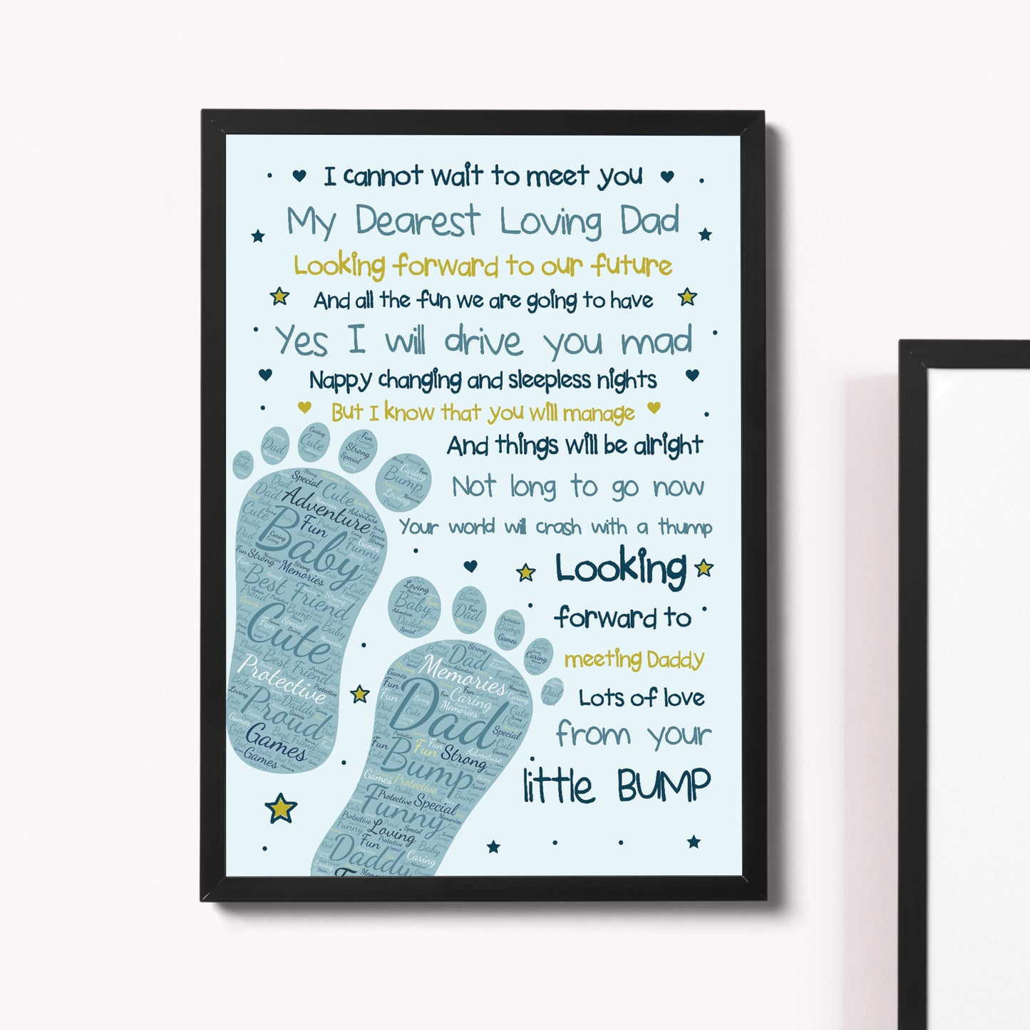 Fathers Day Gifts Daddy To Be Gifts From The Bump Baby Poem Gift