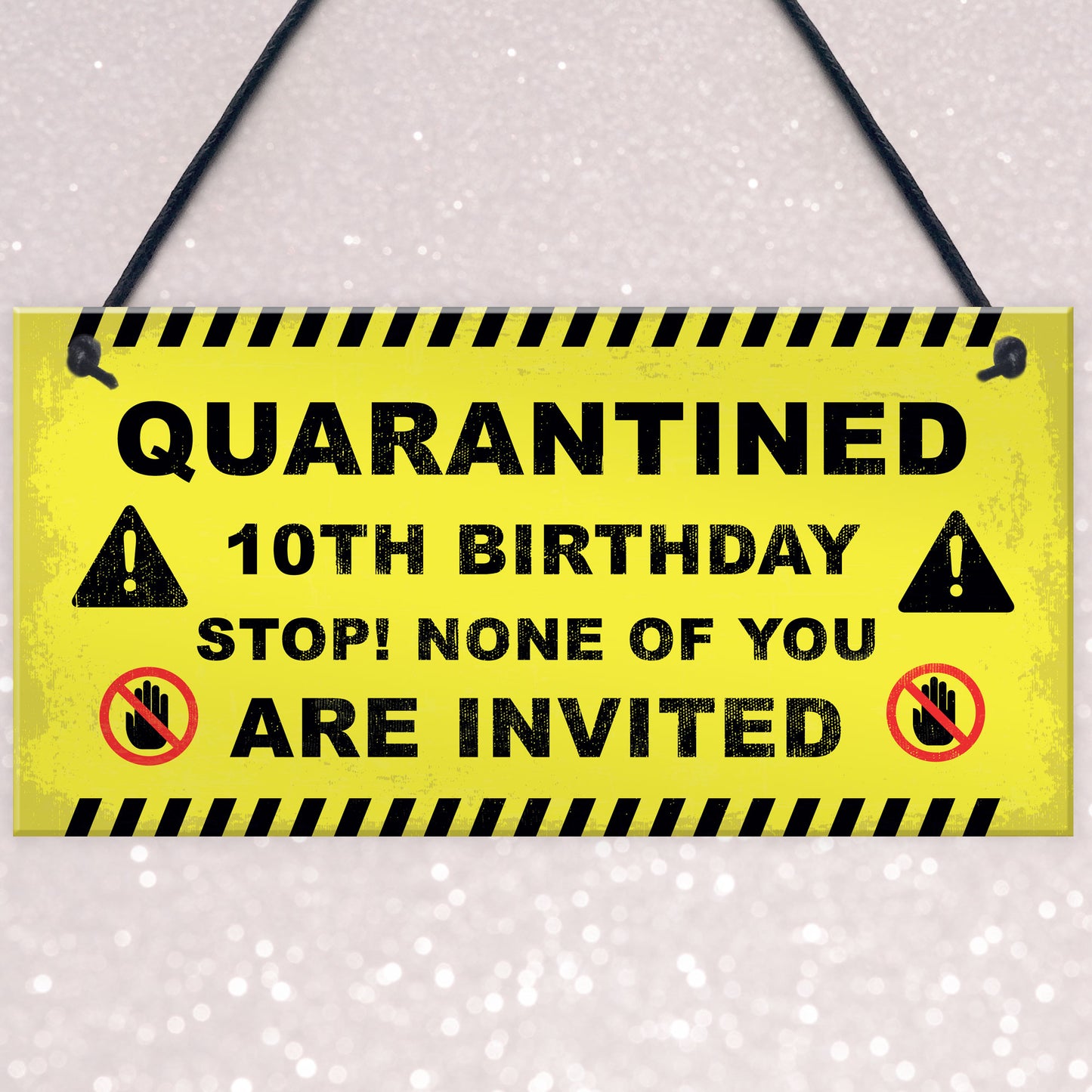 Novelty Quarantine Birthday Sign Funny 18th 21st Birthday Decor