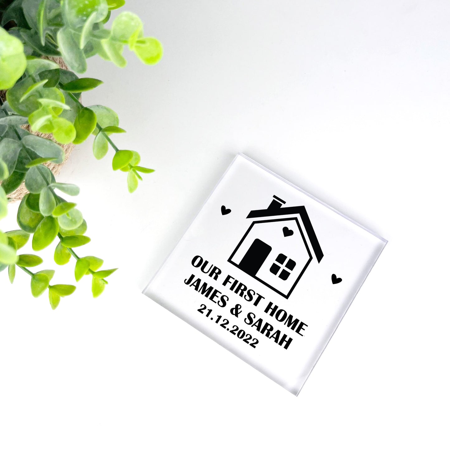 First Home Gift Personalised Plaque House Warming Gift