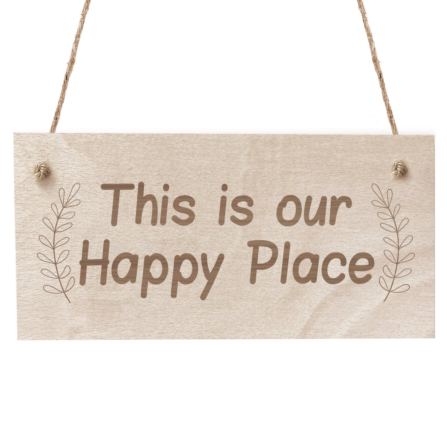 Garden Signs And Plaques Wood Sign Happy Place Sign For Shed