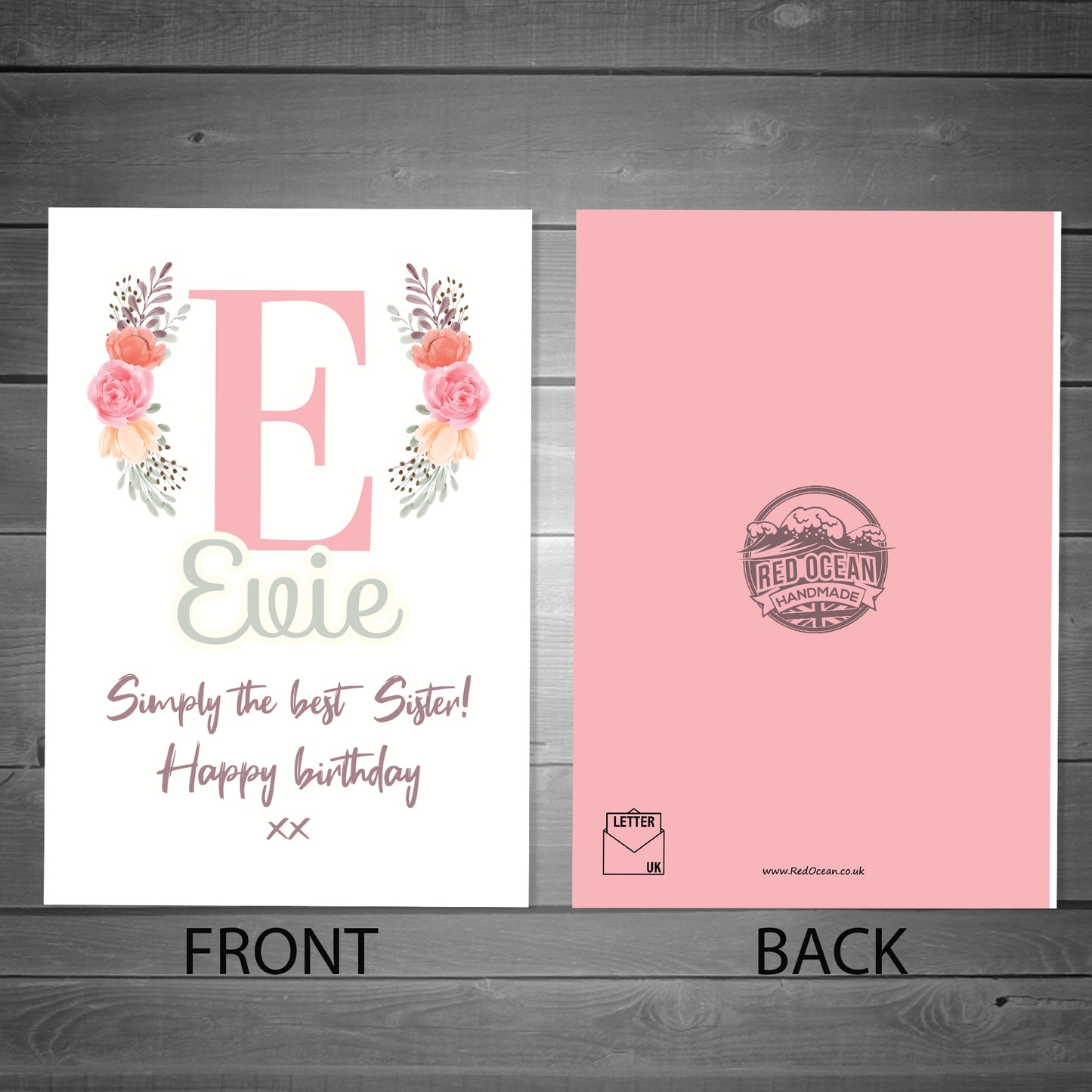 PERSONALISED Birthday Card For Sister Greetings Card