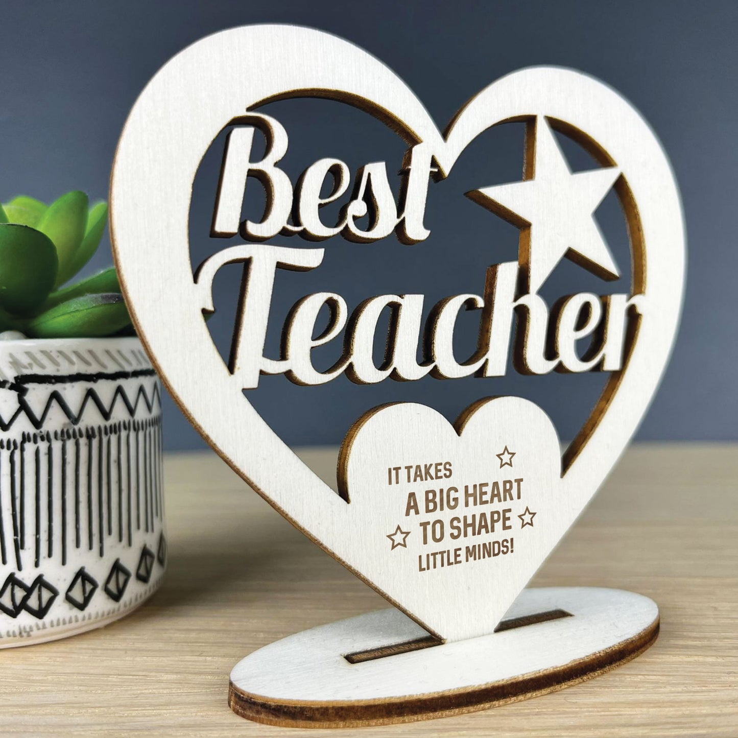 Best Teacher Engraved Plaque Thank You Gift For Teacher Leaving