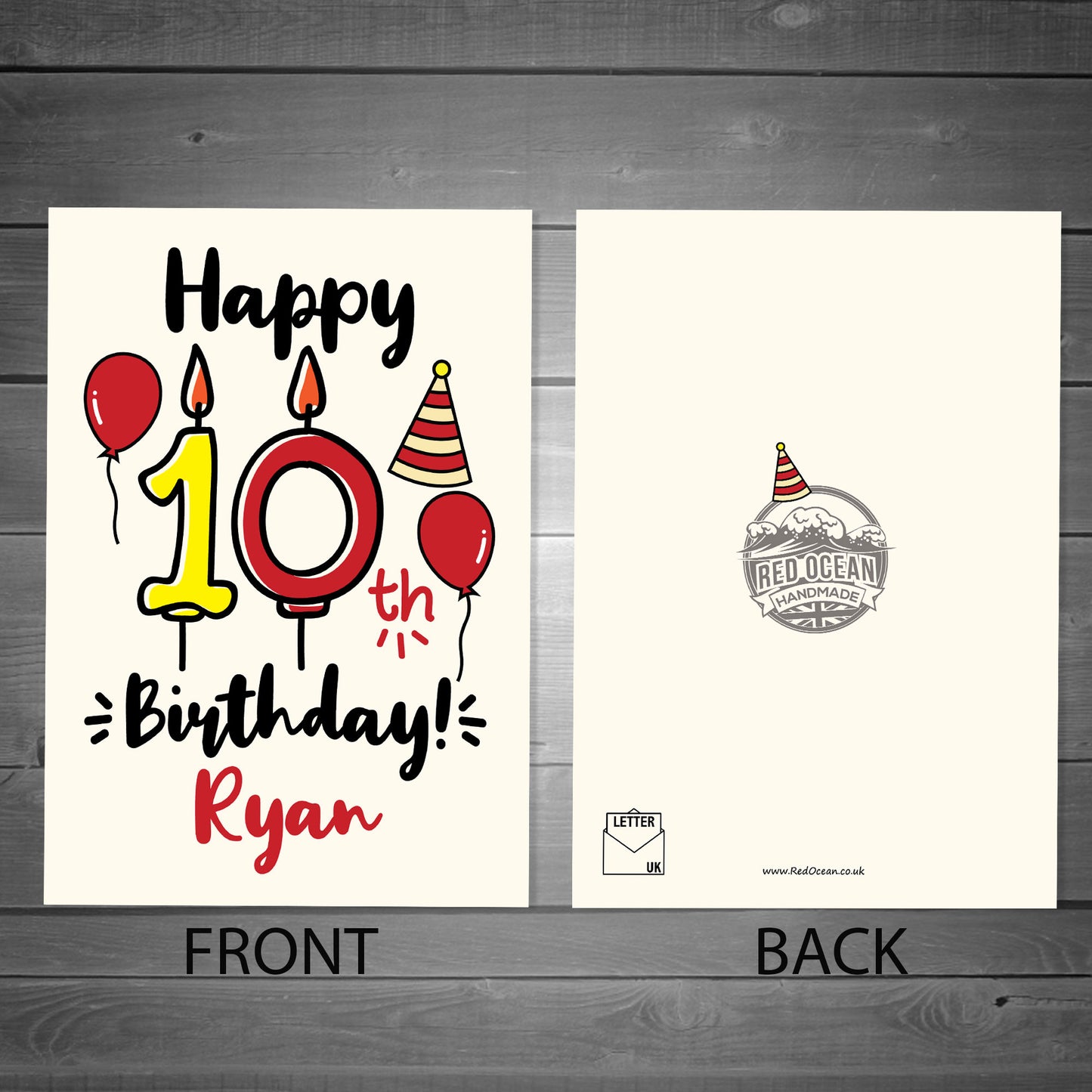 10th Birthday Card Boy Girl Personalised Card For Son Daughter