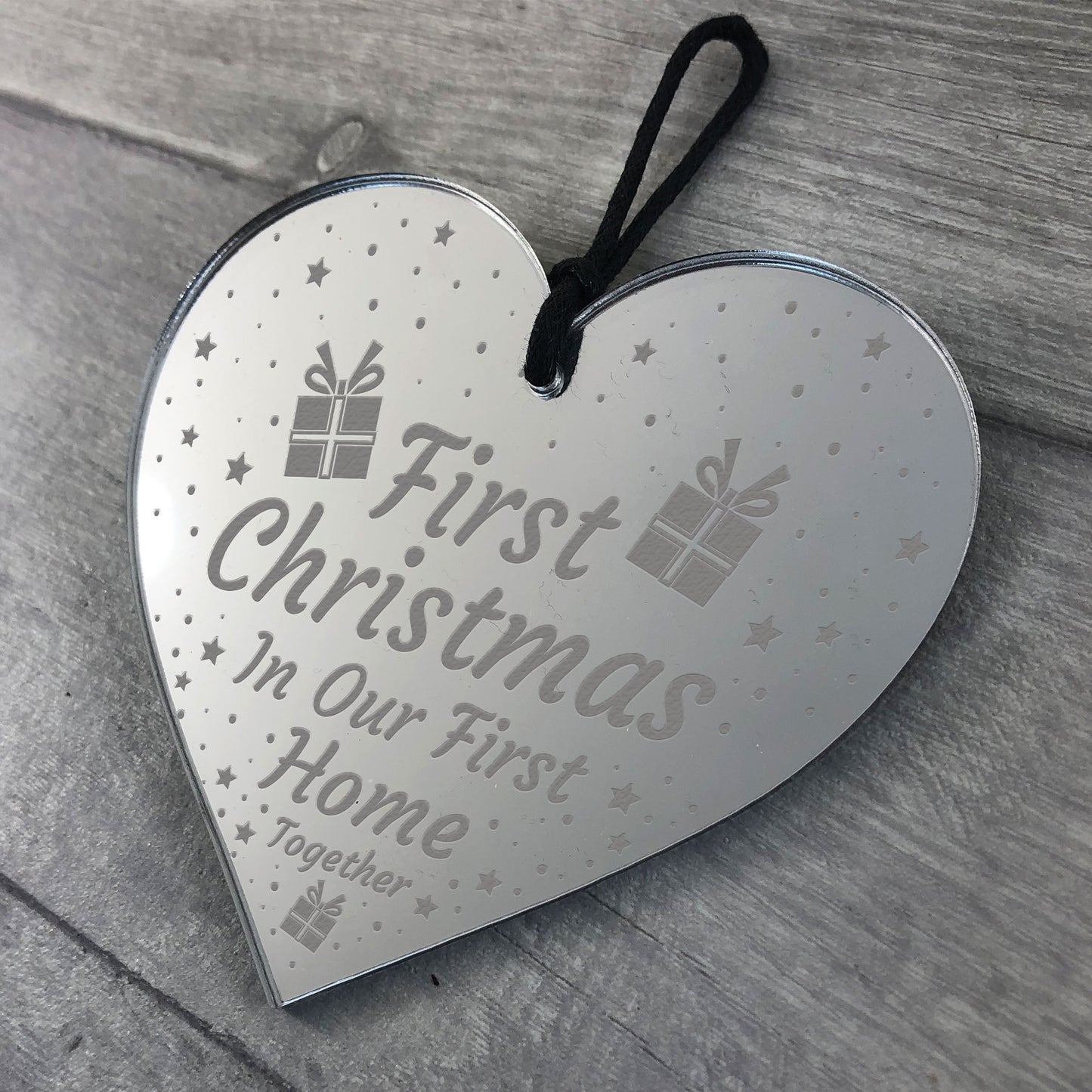 First Christmas In Our First Home Together Heart New Home Gift