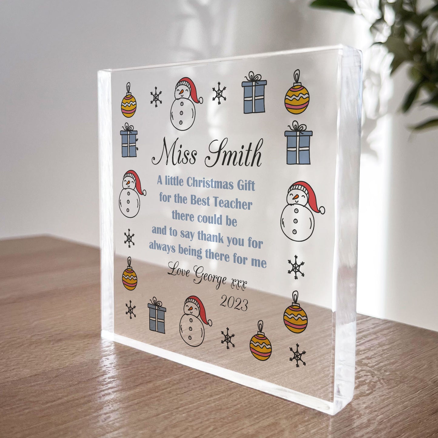 Personalised Best Teacher Gifts For Christmas Teacher Gifts