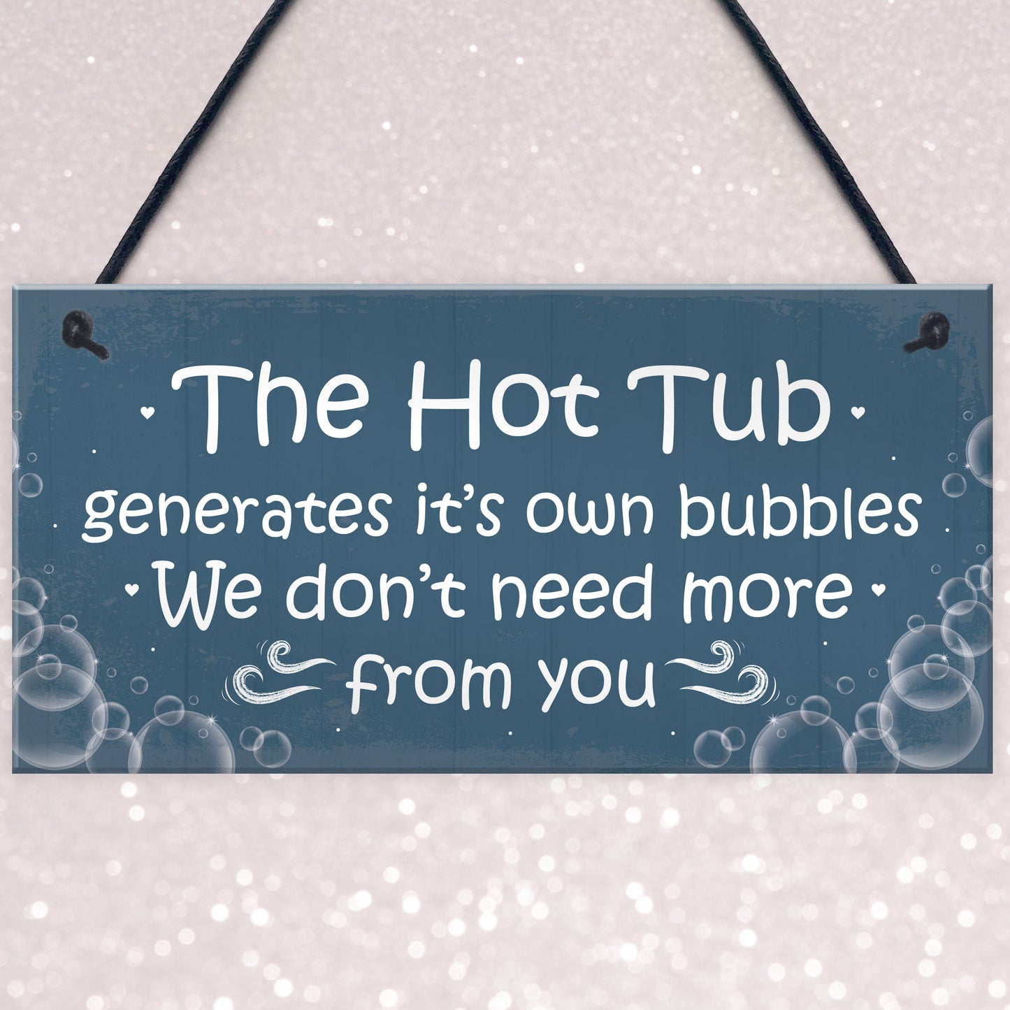 Funny Novelty Hot Tub Sign Garden Plaque Home Decor Sign