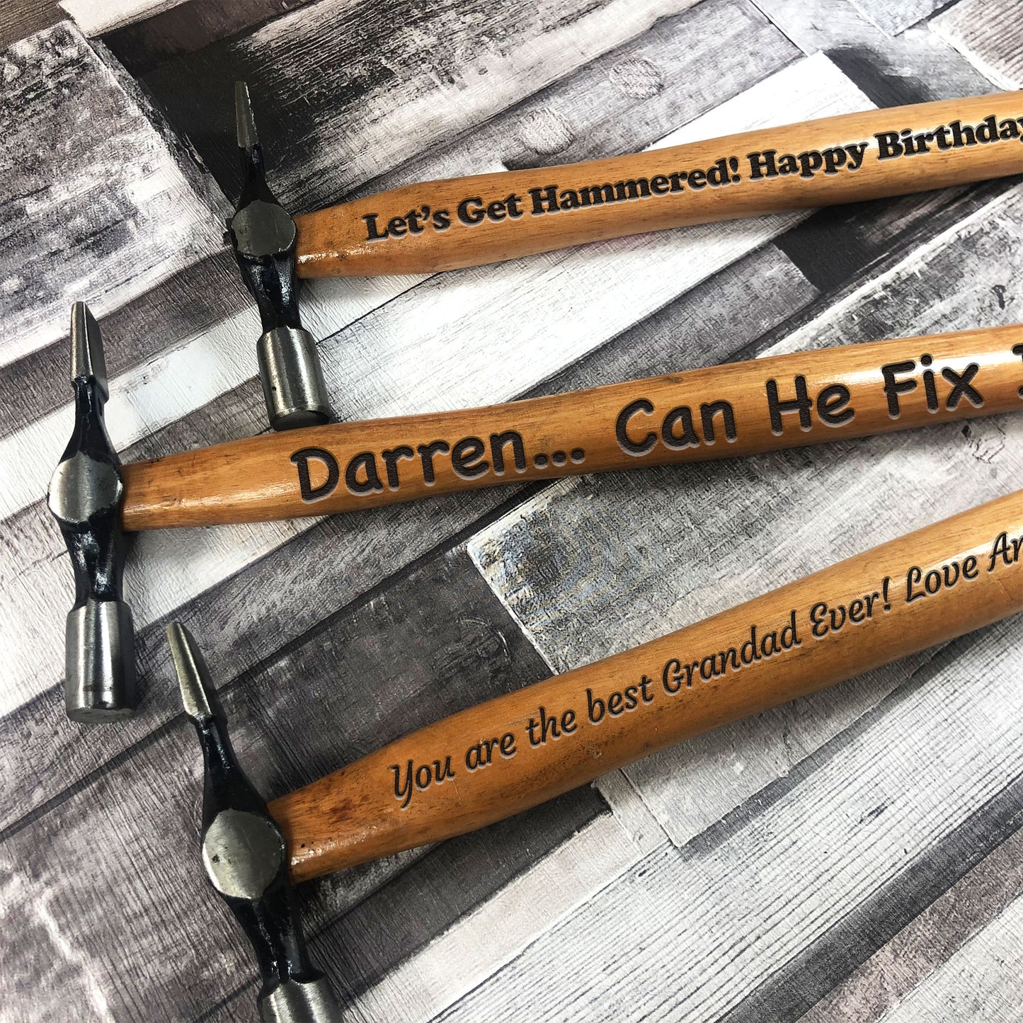 Funny Engraved Hammer For Men Dad Grandad Husband Birthday